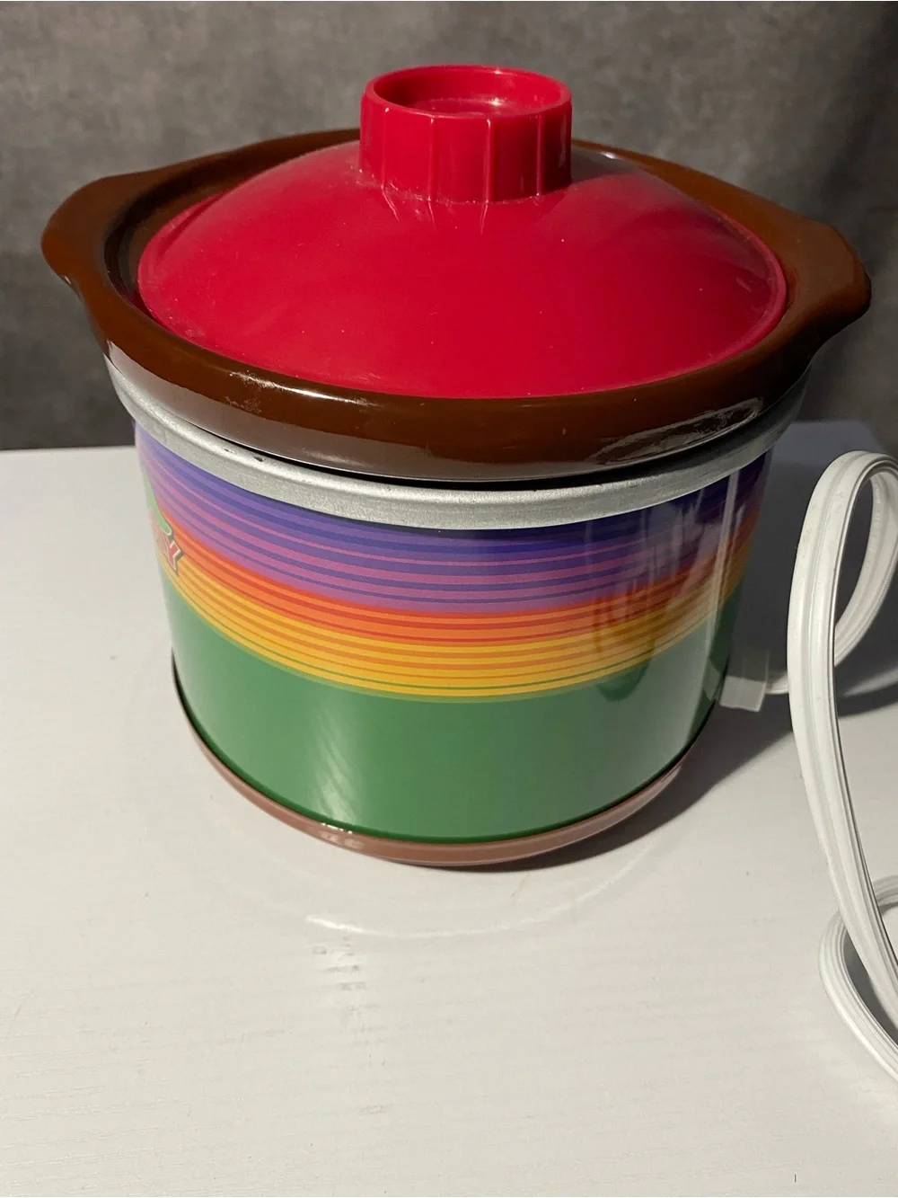 Nostalgia Taco Tuesday Mini Fiesta Dipper Slow Cooker TTFD220RG Single Pot